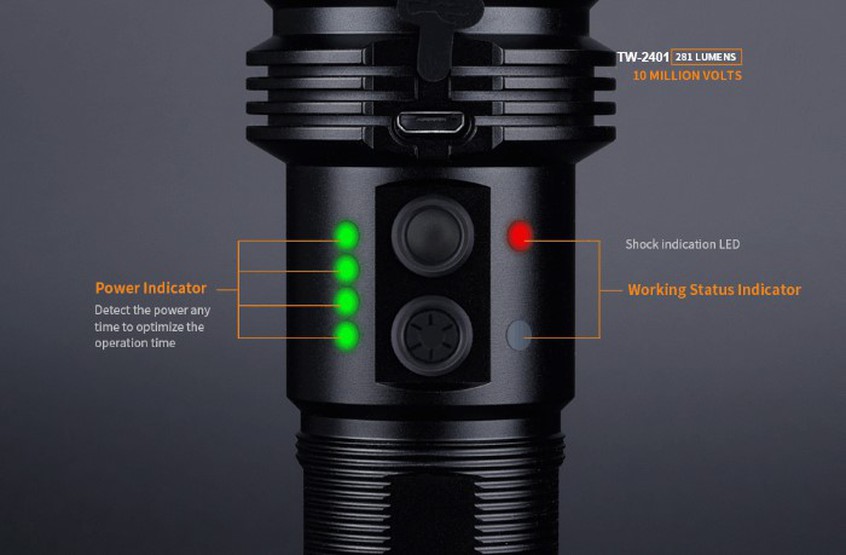 LED flashlight and self-defense device LED flashlight and self-defense device