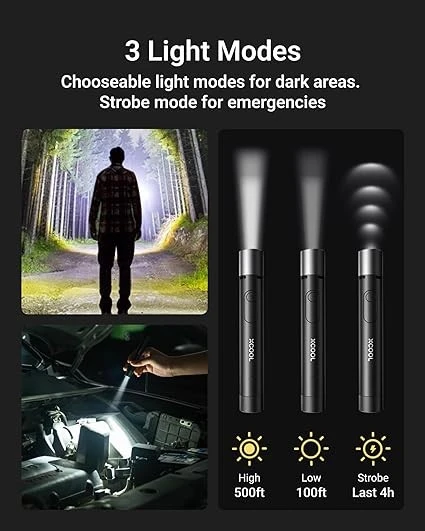 3-in-1 Arc Flashlight For Outdoor And Emergency Use price
